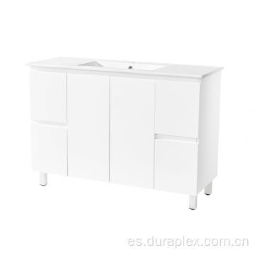 Gabinete de baño MDF pintado con tapa de cerámica